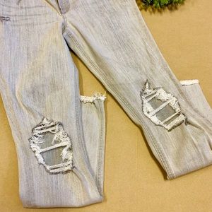 Gray Express Distressed Jeans